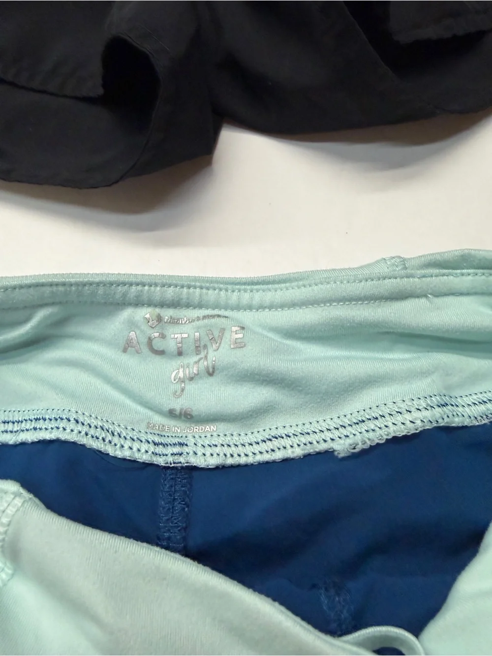 Black and Blue Girls Athletic Run Shorts Lot Bundle of 2 Active Girl Old Navy